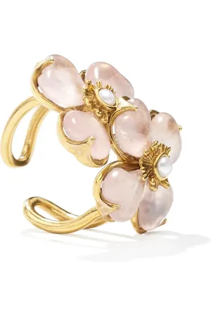 Goossens Toi & Moi Clover -plated ring