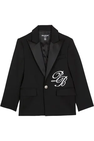 Balmain PB Signature single-breasted blazer