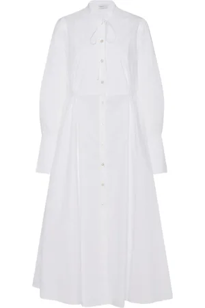 ROSETTA GETTY Long-sleeve poplin shirtdress