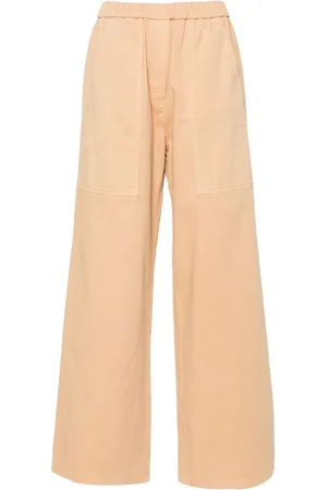 FORTE FORTE Elasticated-waistband gabardine palazzo pants