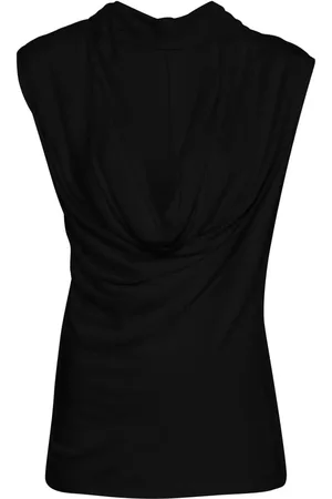 Helmut Lang Cowl-neck sleeveless blouse