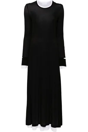 Helmut Lang Double-layer maxi dress