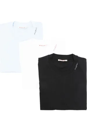 Marni Logo-embroidered cotton T-shirts (pack of three)