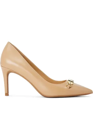 Michael Kors 75mm appliqué-logo leather pumps