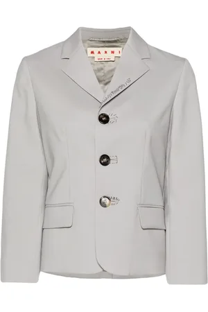 Marni Embroidered wool single-breasted blazer