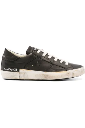 Philippe model Prsx distressed leather sneakers