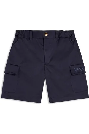 VERSACE Logo-embroidered shorts