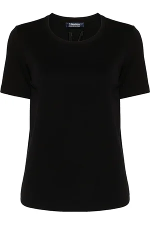 Max Mara Logo-embroidered scuba T-shirt