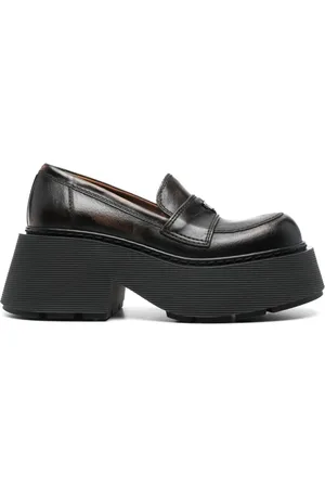 vic matiè Distressed chunky penny loafers