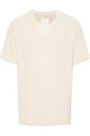 Givenchy Jacquard-pattern towelling-finish T-shirt