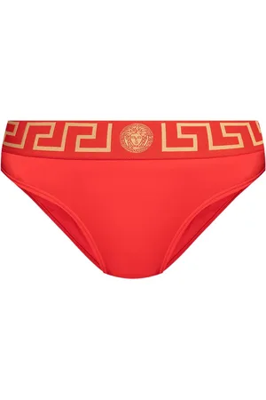 VERSACE Greca-detail bikini bottoms