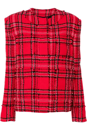 Msgm Checked tweed jacket