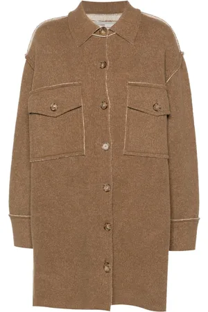 Stella McCartney Exposed-seam cardi-coat
