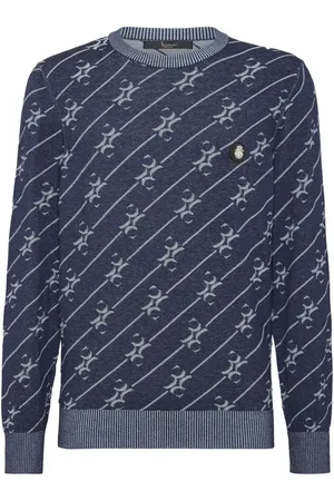 BILLIONAIRE All-Over Logo Pullover