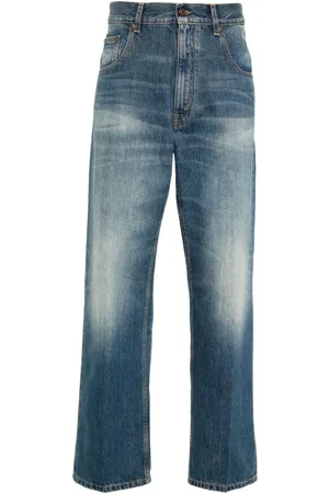 Victoria Beckham Logo-patch straight jeans