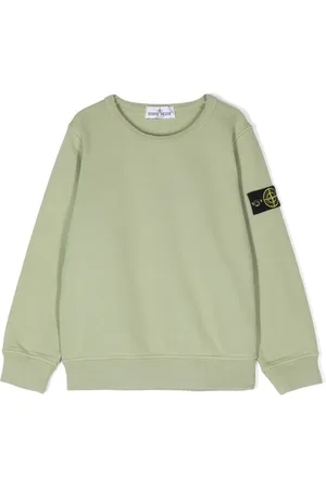 Stone Island Compass-badge cotton sweatshirt