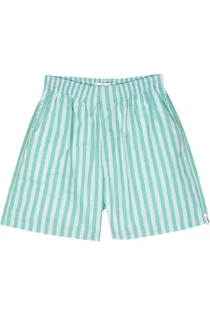 SUNNEI Striped cotton bermuda shorts
