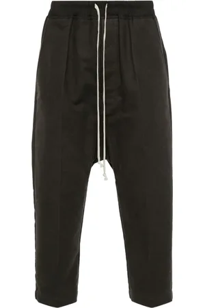 Rick Owens Drawstring-waist cropped trousers