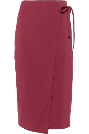 Patrizia Pepe Wrap midi skirt