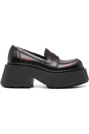 vic matiè Distressed chunky penny loafers