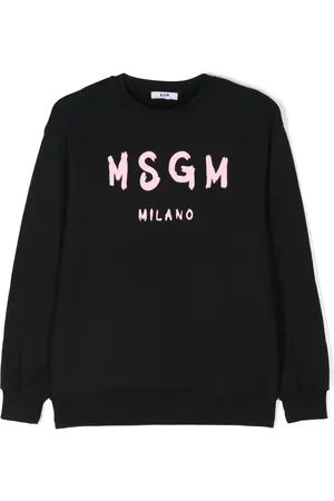 Msgm Logo-print cotton sweatshirt