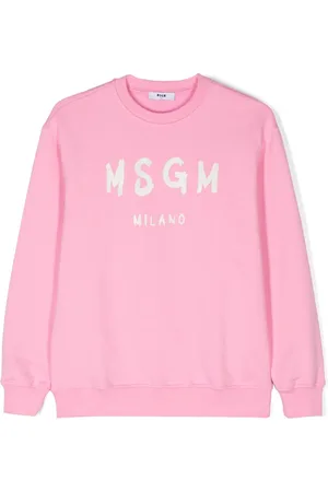 Msgm Logo-print cotton sweatshirt