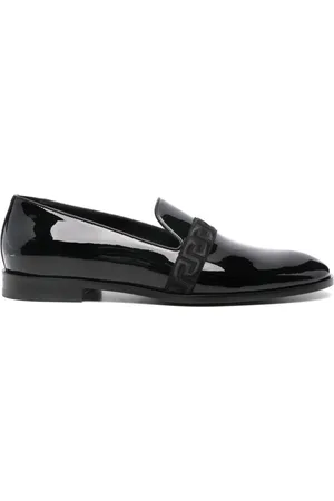 VERSACE Medusa patent-leather loafers