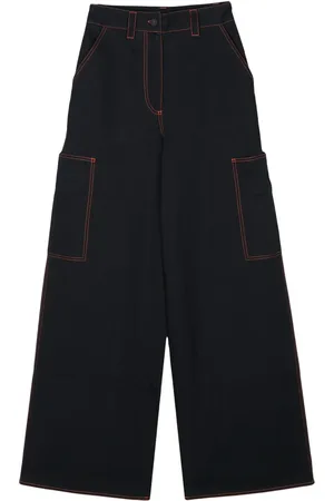 SUNNEI Wide-leg cotton trousers