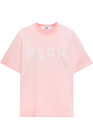 Msgm Logo-print cotton T-shirt
