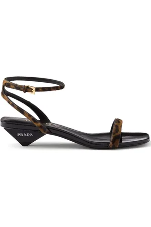 Prada 35mm printed leather sandals