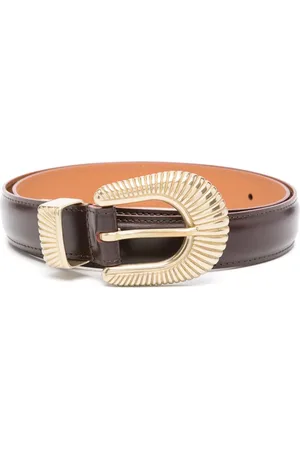Sandro Engraved-detail leather belt