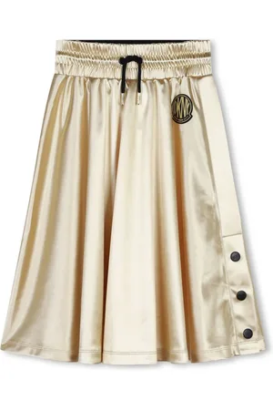DKNY Metallic flared midi skirt