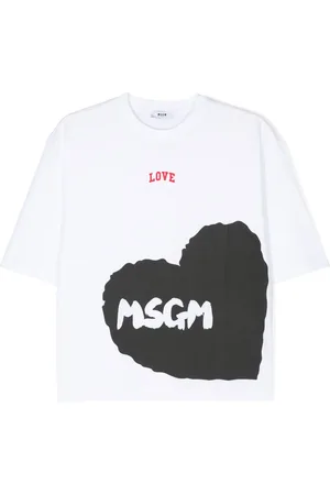 Msgm Logo-print cotton T-shirt