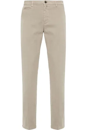 BRIGLIA Slim-cut chino trousers