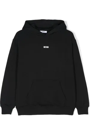 Msgm Logo-print cotton hoodie