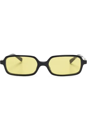 Miu Miu Logo-plaque rectangle-frame sunglasses