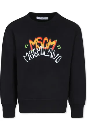 Msgm Logo-print cotton sweatshirt