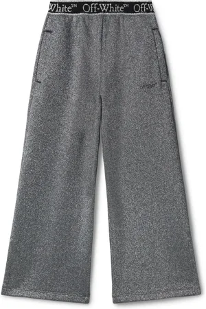 OFF-WHITE Bookish logo-waistband trousers