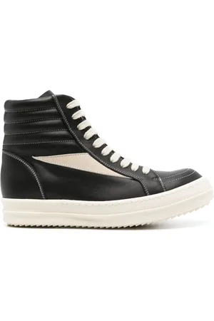 Rick Owens High-top leather sneakers