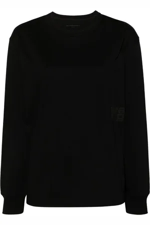 Alexander Wang Raised-logo long-sleeve T-shirt