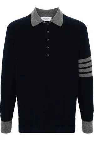 Thom Browne 4-Bar virgin wool polo shirt