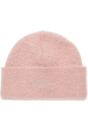 Msgm Logo-embroidered cotton beanie