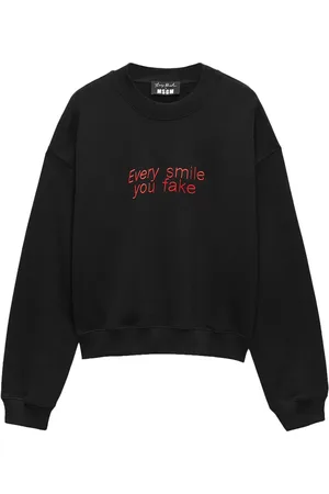 Msgm Slogan-embroidered sweatshirt
