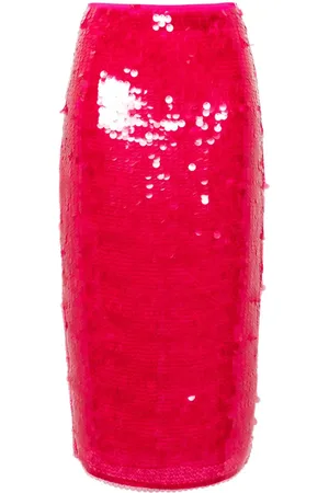 Patrizia Pepe Sequin-embellished midi pencil skirt