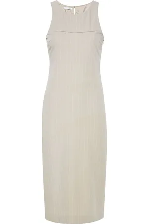 Patrizia Pepe Pinstripe-pattern midi dress