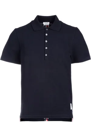 Thom Browne Center-Back Stripe Piqué Polo