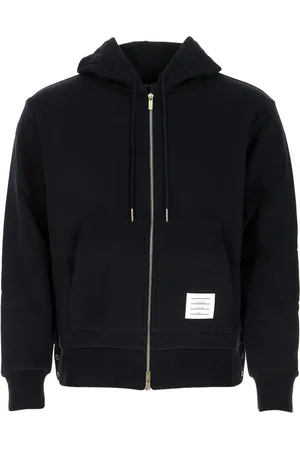 Thom Browne Stripe-detail zip-up hoodie