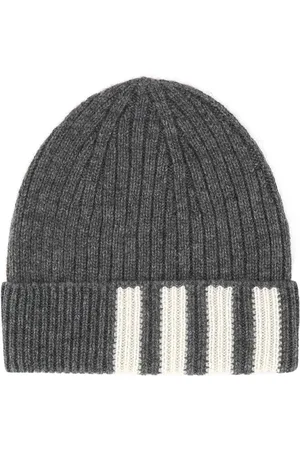 Thom Browne Cashmere ribbed-knit beanie