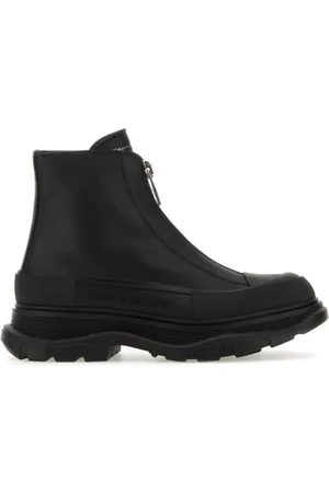 Alexander McQueen Tread Slick leather boots