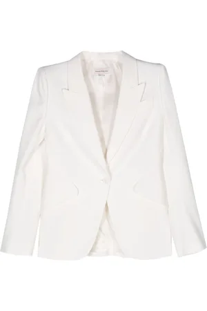 Alexander McQueen Crepe peak-lapels blazer